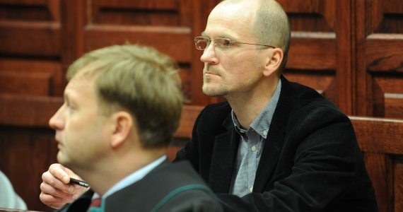 B. minister sportu Tomasz Lipiec na sali sądowej /Bartłomiej Zborowski /PAP