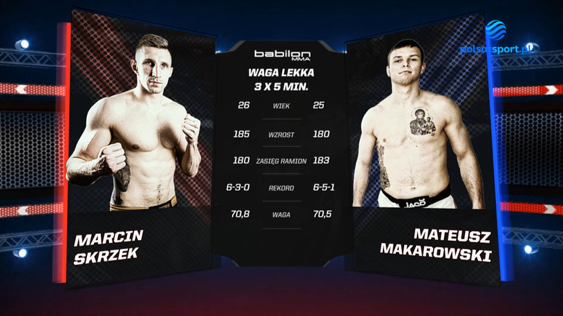 Babilon MMA 29. Mateusz Makarowski - Marcin Skrzek. Skrót walki. WIDEO (Polsat Sport)
