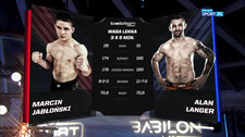 Babilon MMA. Marcin Jabłoński - Alan Langer - skrót walki (POLSAT SPORT). WIDEO