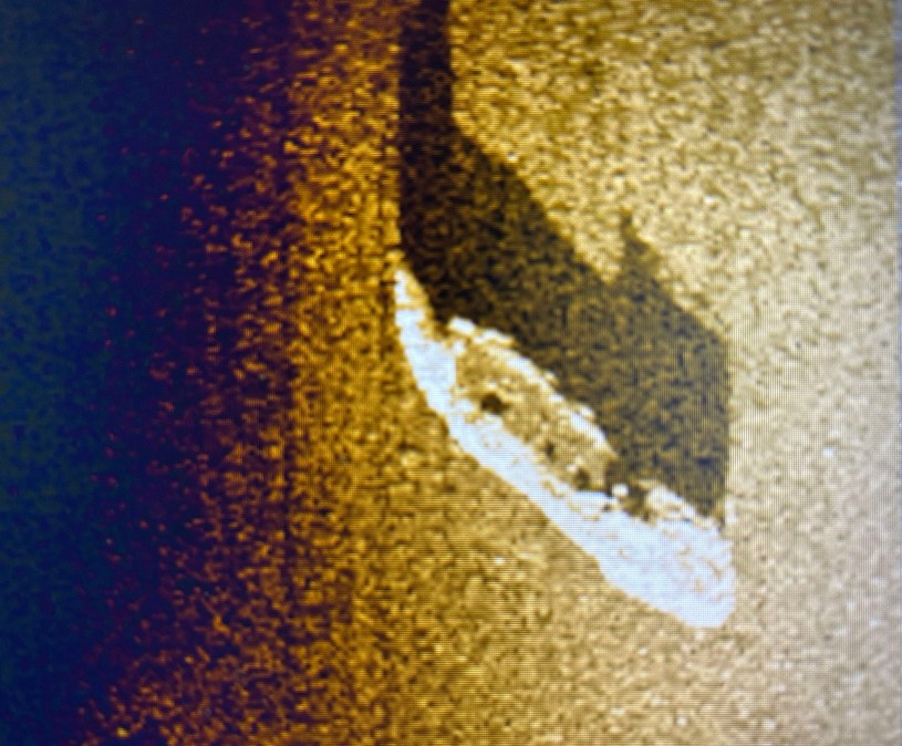 Badania z wykorzystaniem sonaru bocznego ujawniły spoczywający na dnie jeziora Michigan statek. /Michigan Shipwreck Research Association /Facebook