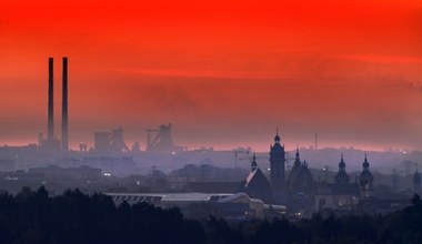 Bajkowy wschód słońca nad Krakowem