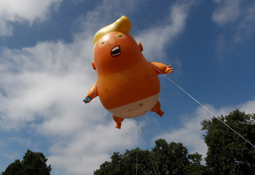 Balon-karykatura Trumpa /REUTERS/Peter Nicholls /Agencja FORUM