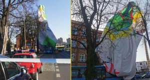 Balon pasażerski zahaczył o budynek w Zielonej Górze. Nie żyje jedna osoba