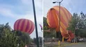 Balon zawisł na liniach energetycznych. Wpadł w