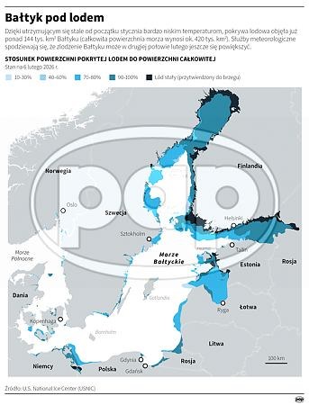 Bałtyk pod lodem /Mateusz Krymski /PAP