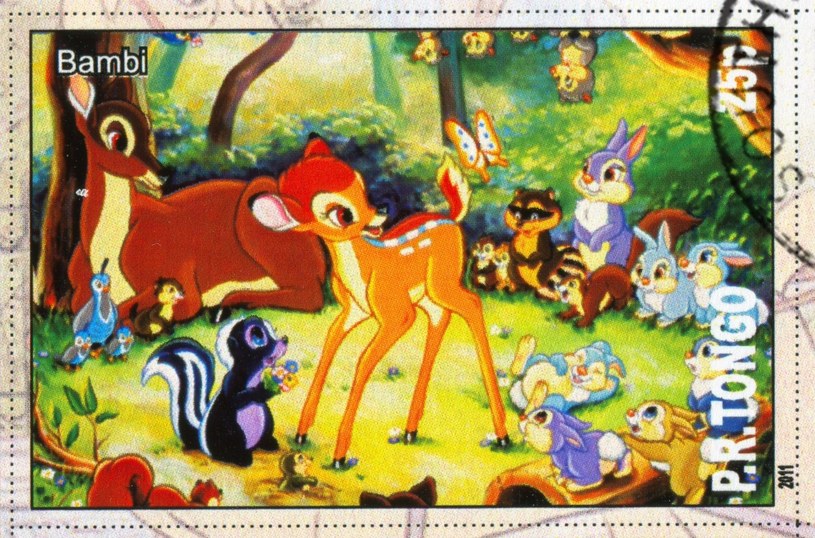 Bambi na znaczku pocztowym /123/RF PICSEL