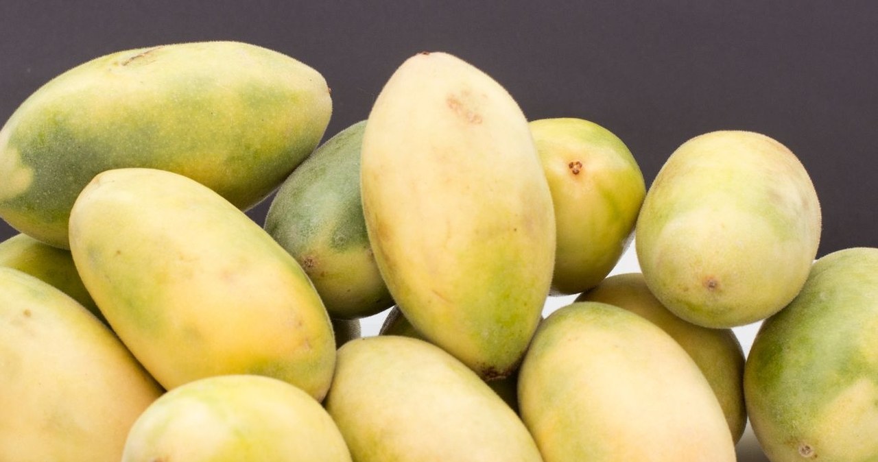 Bananowa marakuja jest podłużna jak banan, a w środku kryje miąższ marakui /mirceaDobre /Canva Pro