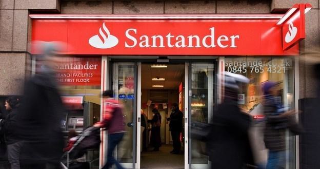 Banco Santander Central Hispano - największy w strefie euro- działa w Hiszpanii i m.in. w Polsce /AFP