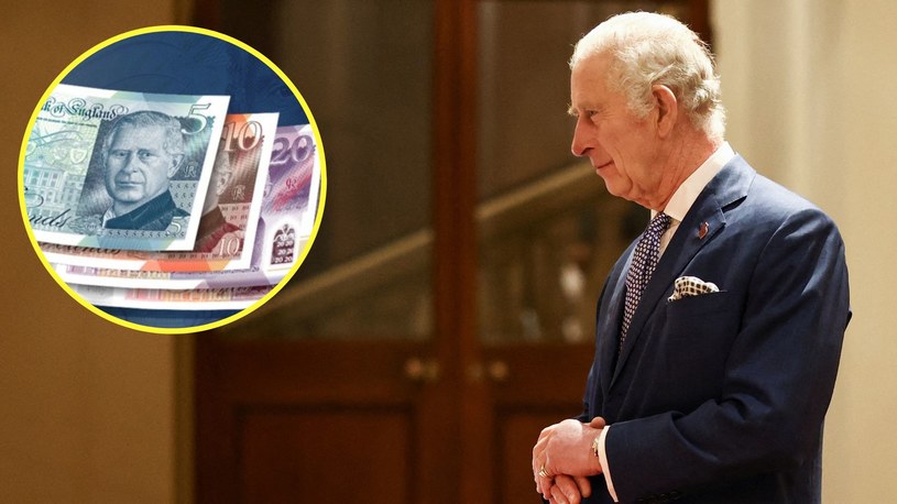 Bank Anglii przedstawił projekt banknotów z wizerunkiem króla Karola III /Henry Nicholls/POOL, Bank of England/Materiały prasowe /AFP