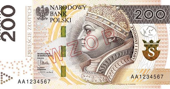 Banknot 200 zł - awers /NBP