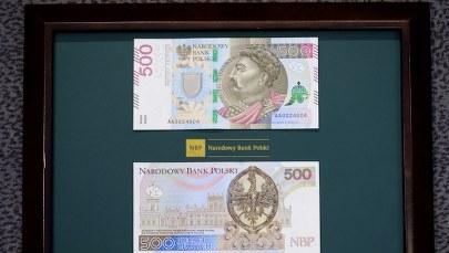 Banknot 500 zł trafi do obiegu już za kilka dni