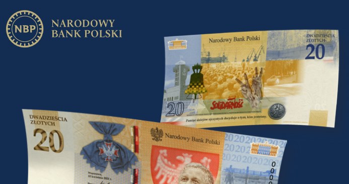 Banknot okolicznościowy NBP "Lech Kaczyński. Warto być Polakiem" /NBP