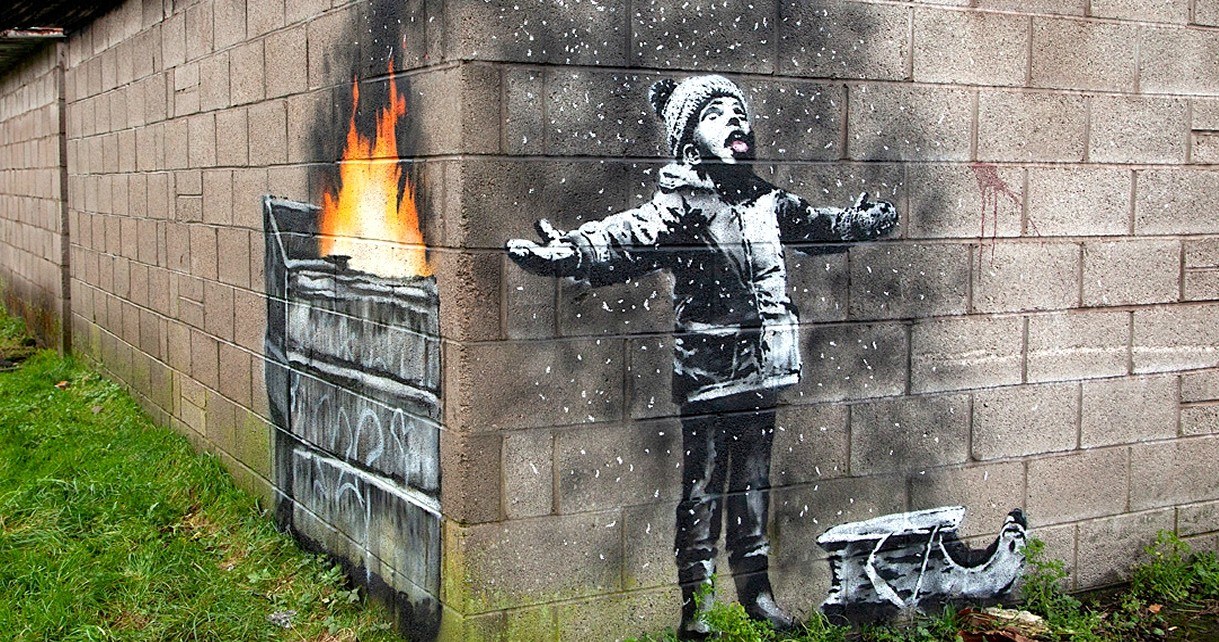Banksy powraca i tym razem zwraca uwagę na wielki problem smogu w Europie /Geekweek