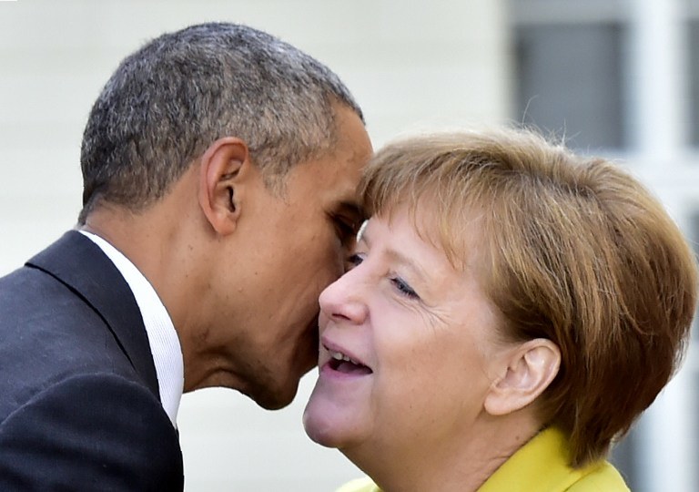 Barack Obama i Angela Merkel /AFP