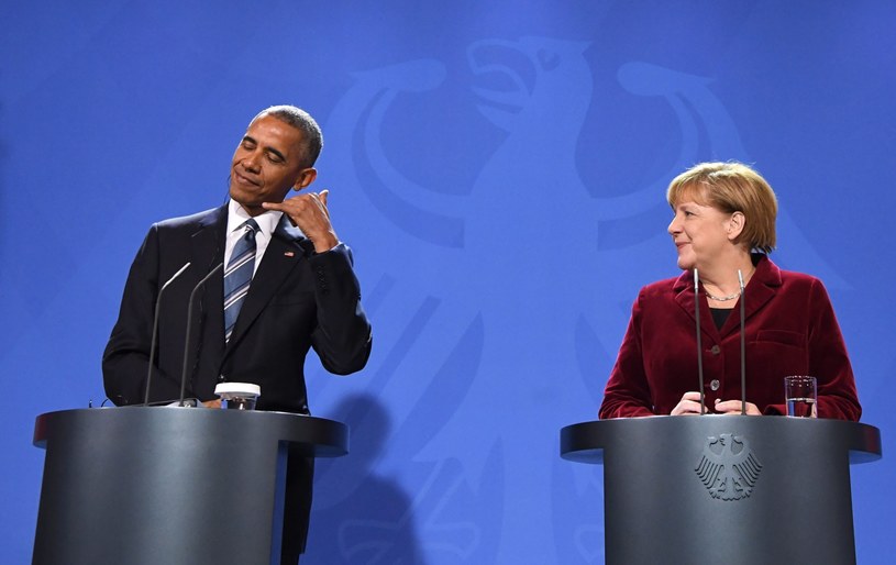 Barack Obama i Angela Merkel /PAP/EPA