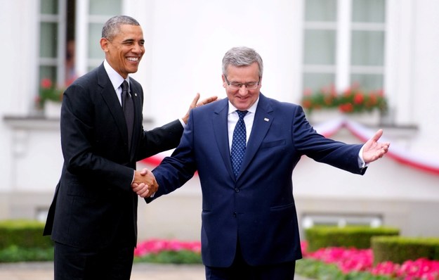 Barack Obama i Bronisław Komorowski /Bartłomiej Zborowski /PAP