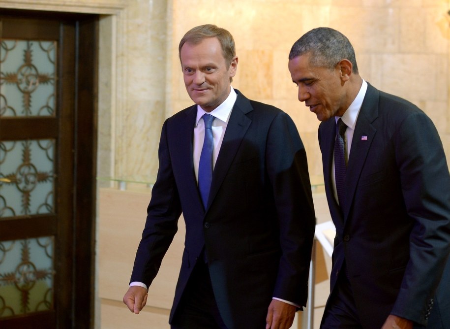 Barack Obama i Donald Tusk /Radek Pietruszka /PAP