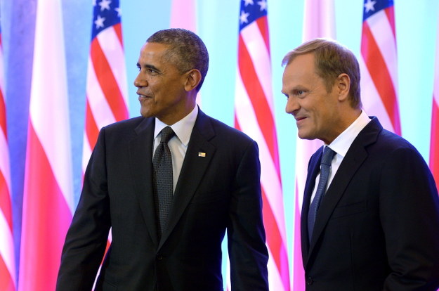 Barack Obama i Donald Tusk /PAP/Radek Pietruszka    /PAP