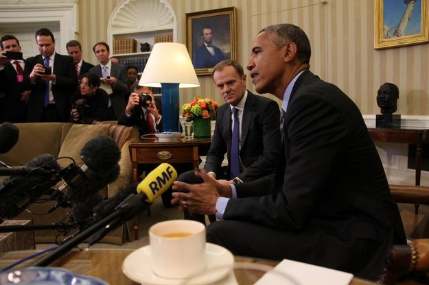 Barack Obama i Donald Tusk /Paweł Żuchowski, RMF FM /RMF FM