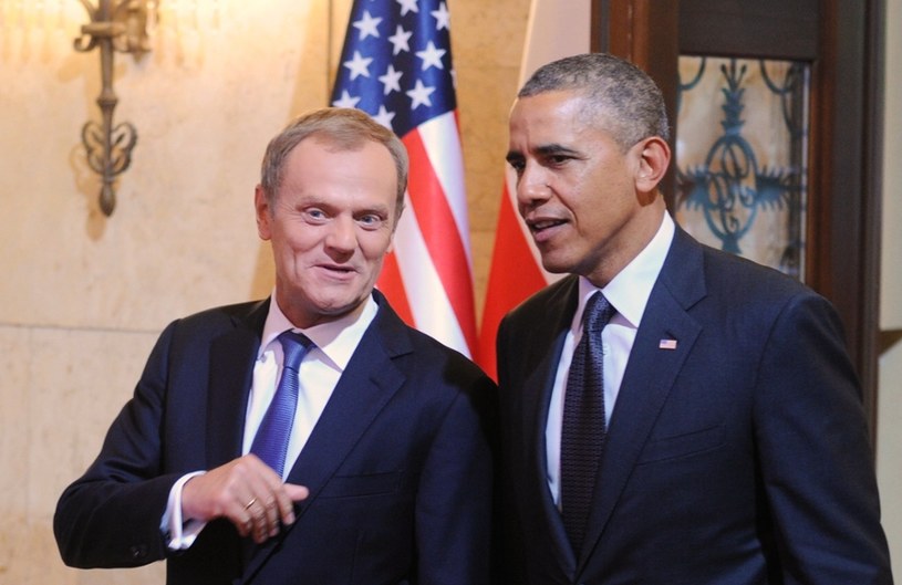 Barack Obama i Donald Tusk /AP /East News