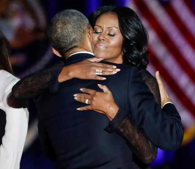 Barack Obama i jego żona Michelle /PAP/EPA/KAMIL KRZACZYNSKI    /PAP/EPA