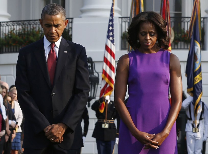 Barack Obama i Michelle Obama przeżywają tragedię. /Larry Downing / Reuters / Forum /Agencja FORUM