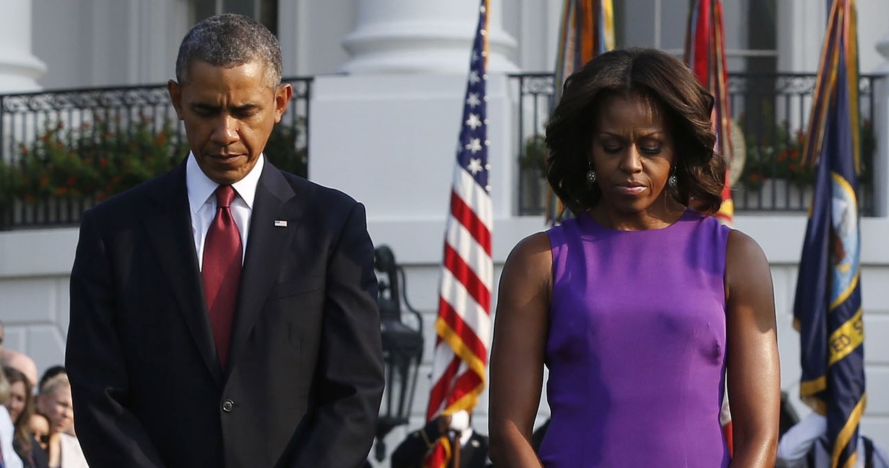 Barack Obama i Michelle Obama przeżywają tragedię. /Larry Downing / Reuters / Forum /Agencja FORUM