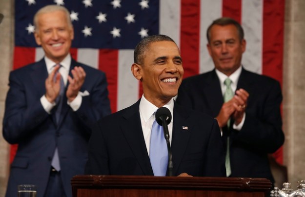 Barack Obama na Kapitolu /LARRY DOWNING /PAP/EPA