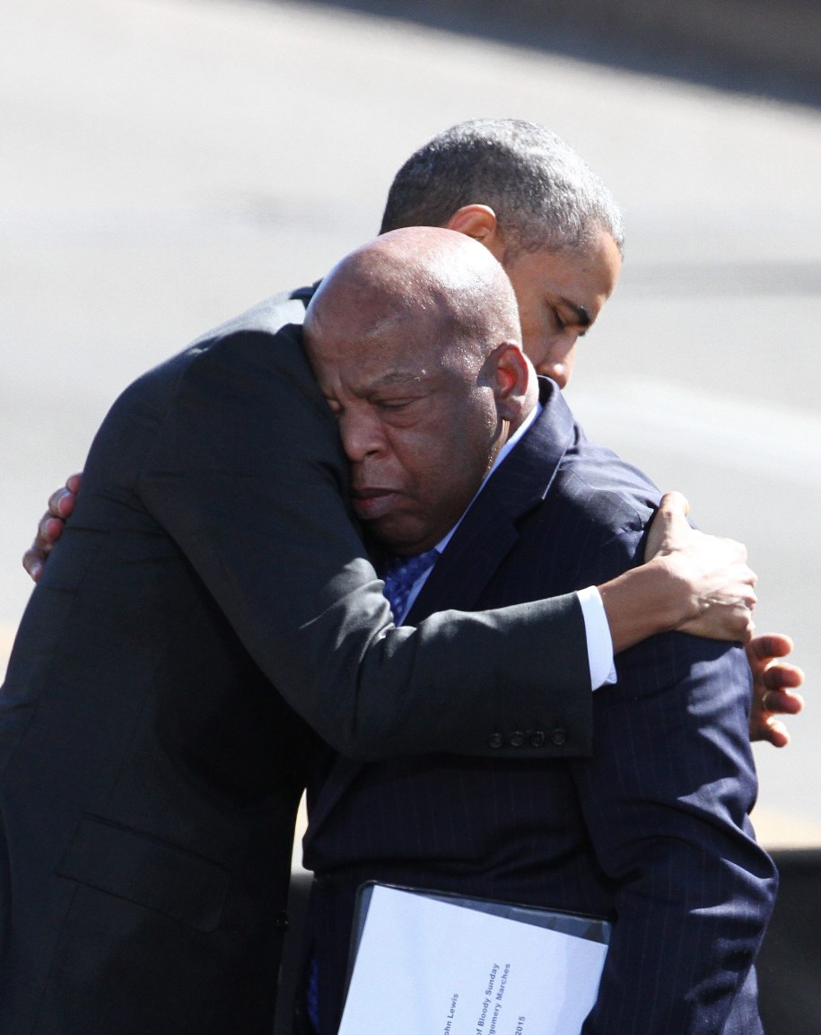 Barack Obama na uroczystościach w Alabamie /DAN ANDERSON  /PAP/EPA