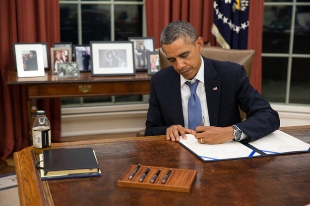 Barack Obama o zaistaniałą sytuację oskarżył Republikanów. /Pete Souza /PAP/EPA