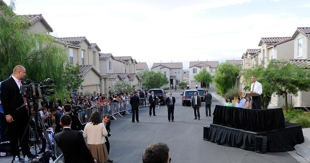 Barack Obama podczas wizyty w Las Vegas /AFP