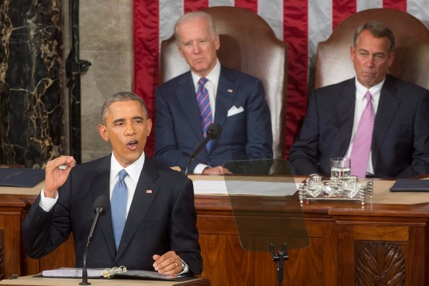 Barack Obama w Kongresie /MICHAEL REYNOLDS    /PAP/EPA