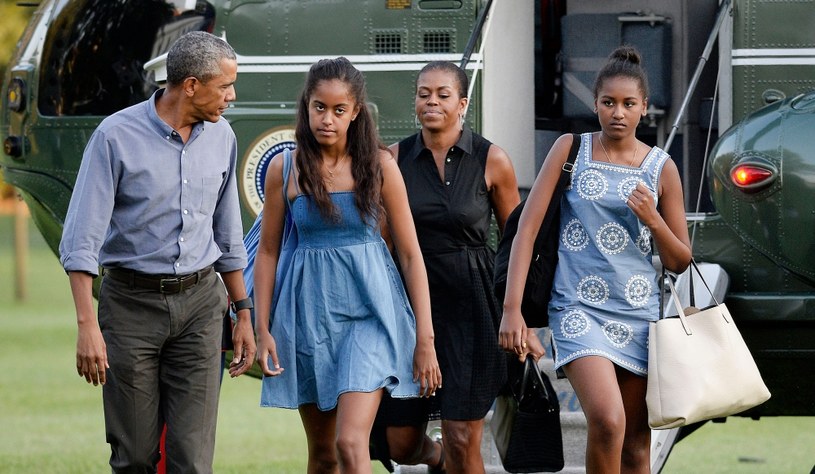 Barack Obama z rodziną /Pool /Getty Images