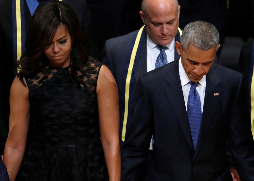 Barack Obama z żoną Michelle. /CARLO ALLEGRI / Reuters / Forum /Agencja FORUM