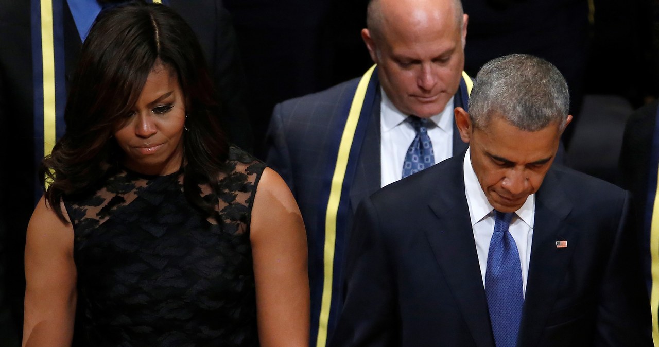 Barack Obama z żoną Michelle. /CARLO ALLEGRI / Reuters / Forum /Agencja FORUM