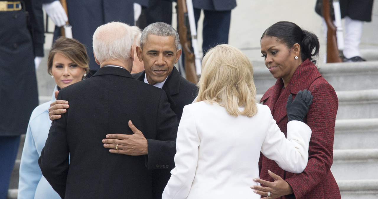 Barack Obama z żoną /Pool /Getty Images