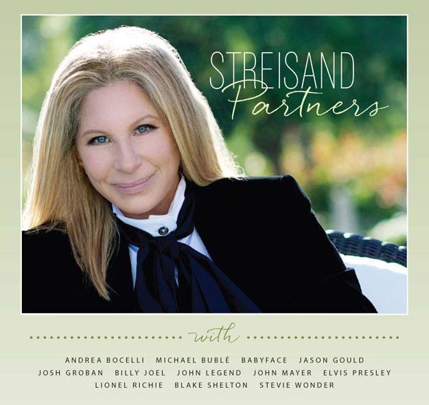 Barbra Streisand na okładce albumu "Partners" /
