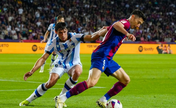 Barcelona lepsza od Realu Sociedad. Lewandowski grał do 76. minuty