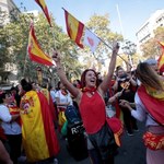 Barcelona: Manifestacja zwolenników jedności Hiszpanii