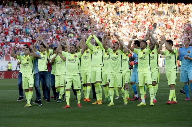Barcelona w niedzielę zapewniła sobie mistrzostwo Hiszpanii /KIKO HUESCA /PAP/EPA