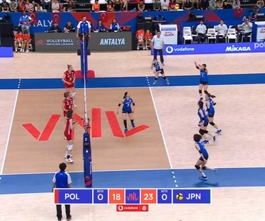Bardzo długa akcja w meczu Polska – Japonia. WIDEO