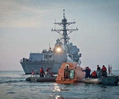 Barkhad Abdi w scenie z filmu "Kapitan Phillips"