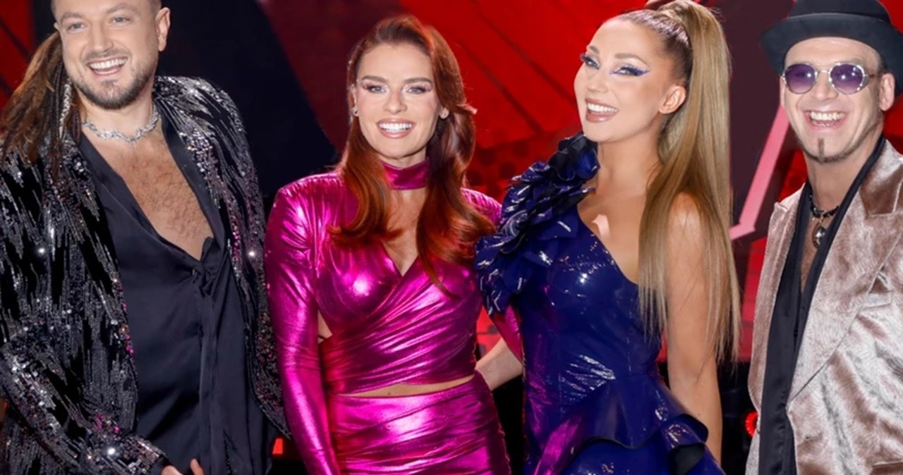 Baron, Natasza Urbańska, Cleo i Tomson jako jurorzy w "The Voice Kids" /Gałązka /AKPA