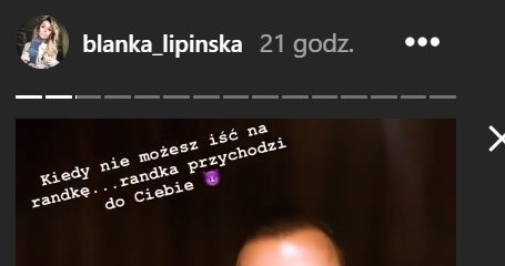 Baron podczas romantycznego wieczoru u Blanki Lipińskiej /Instagram/@blanka_lipinska  /Instagram