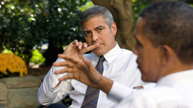 Barracka Obamę popiera m.in. George Clooney /
