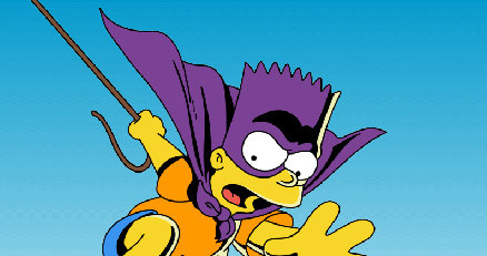 Bart Simpson tym razem jako Batman /