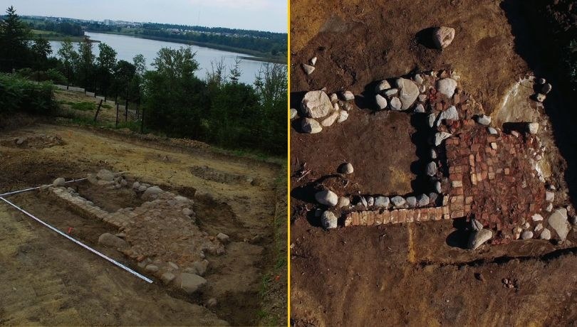 Bartążek: Natrafiono na pozostałości po dawnej strażnicy/zameczku Bertingen /fot. D. Swat (Michał Kontraktowicz Wójt Gminy Stawiguda, Facebook) /