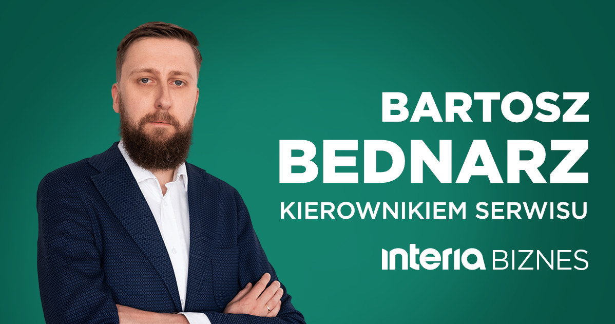Bartosz Bednarz nowym Kierownikiem Biznes Interia. /INTERIA.PL