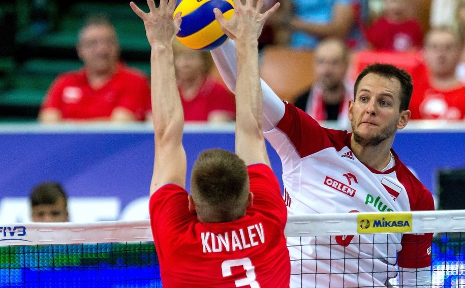 Bartosz Kurek na parkiecie / 	Andrzej Grygiel    /PAP