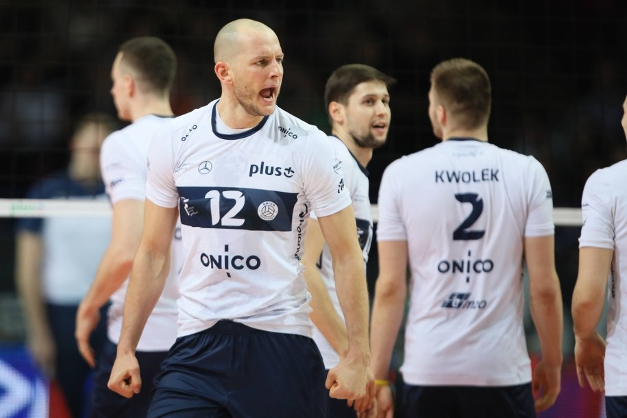 Bartosz Kurek w ligowym pojedynku ONICO Warszawa z Jastrzębskim Węglem, marzec 2019 /Leszek Szymański /PAP